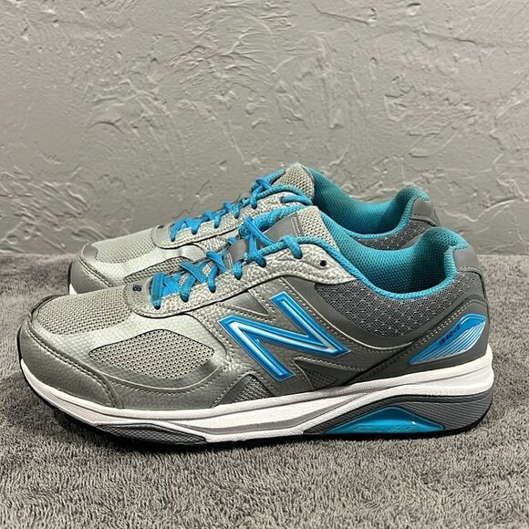 🔥🔥 NEW BALANCE 1540v3 Running Shoes Women Sz 9.5 (2E) Gray/Aqua - EUC - Picture 3 of 14